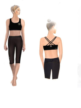 Легинсы короткие SILVER